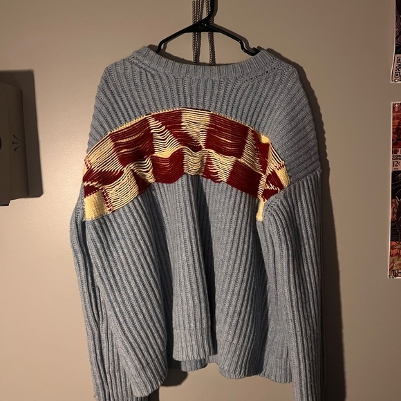 Calvin Klein x RAF SIMONS Light Blue Knit Sweater - Picture 1 of 6